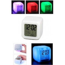 Renk Değiştiren Dijital Alarm Küp Saat