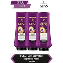 Gliss Full Hair Wonder Dökülme Karşıtı Saç Bakım Kremi 360 Mlx3 Adet set-hnkl-1515-753