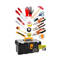 Hobi Ve Profesyonel Ev, Ofis,garaj14" Takım Çantası Penseyankeski,tornavida Set,3 Metre Premium Set