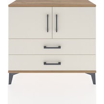 Arges Şifonyer 2 Raflı 2 Çekmeceli 2 Kapaklı 88x30x80 Çam-aytaşı Atlas Çam