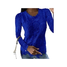 Novahub Gmxıa Kadın Modası Rahat Yazlık Düz Renk Baskılı Uzun Kollu O-yaka Bluzlar Ve Gömlekler Mavi Mavi Novahub Gmxıa Kadın Modası Rahat Yazlık Düz Renk Baskılı Uzun Kollu O-yaka Bluzlar Ve Gömlekler Mavi Mavi