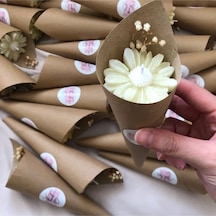 Bernami Mumluk Şamdanpinterest Papatya Hediyelik Koni Model Papatya Mum - 5 Adet Diğer