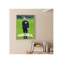 Poster Salı Lacivert İsmail Kartal Ahşap Çerçeveli Futbol Tablo Çok Renkli - 888917261 Çok Renkli