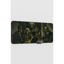 Van Gogh Patates Yiyenler Tablo V1 90x40 Xxl Gaming Kauçuk Kaymaz Taban Mouse Pad Fare Altlığı