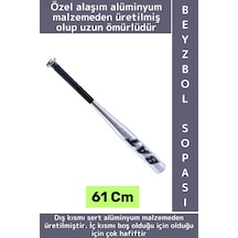 Premium Dekoratif Hediyelik Kırılmaz Sert Alüminyum Alaşım Hassas Kavrama Şık Beyzbol Sopası 61 Cm Çok Renkli