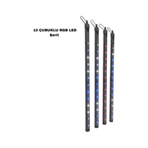 Lb 10 Çubuklu Dekor Led Çok Renkli