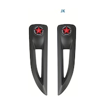 Xuweiwei Y-jp0114 Ön Kaput Kapağı Dekoratif Çerçeve Dayanıklı Abs Siyah Kırmızı Tasarım