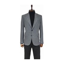 Wessi Desensiz Slim Fit Spor Gri Erkek Ceket 001