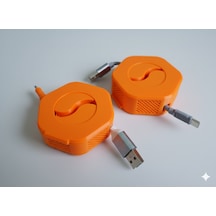 3d Baskı Kablo Makarası, Kablo Toplayıcı, Şarj Kablo Makarası, Taşınabilir Kablo Düzenleyici, Telefon Kablosu Makarası