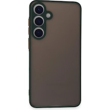 Samsung Galaxy S24 Kılıf Montreal Silikon Kapak - Yeşil Çok Renkli