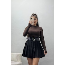 Modi Parmak Geçmeli Body Kahve - 21756.200. Altın - Siyah