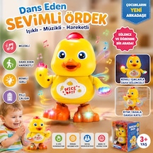 Pilli Dans Eden Sevimli Ördek Yeni Oyuncak Işıklı Müzikli Hareketli Eğitici Çocuk Oyuncağı