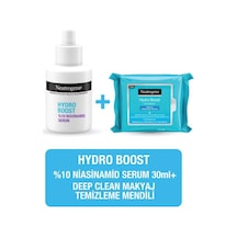 Neutrogena Hydro Boost Niasinamid Serum + Makyaj Temizleme Mendili Neutrogena Hydro Boost Niasinamid Serum + Makyaj Temizleme Mendili
