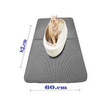 Tineke Büyük Boy Elekli Kedi Tuvalet Önü Paspası Katlanabilir 82 x 60 CM
