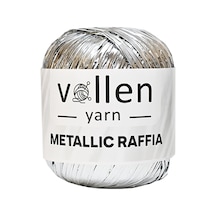 Premium Metalik Rafya,şapka Ipi,abiye Çanta Ipi,polyester Ip,simli Metalik Ip,gümüş Gri