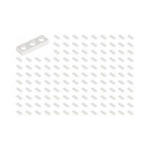 Yedek Parçalar: Plate 1x3: 100 Adet 1x3 Plate Parts Plaka Parças Beyaz - White Plate 3623