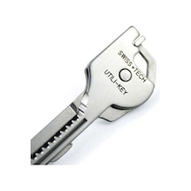 Lala 6 İn1 Utili-key Anahtarlık Anahtarlık Çok Fonksiyonlu Alet Tornavida Açacağı Gümüş