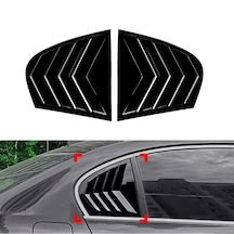 Bmw E60 Kelebek Cam Kaplama Vizörü Parlak Siyah Diğer