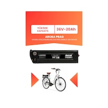 Arora Prag Uyumlu 36v 20ah Elektrikli Bisiklet Bataryası Siyah