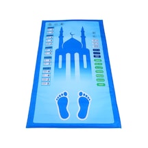 Çocuklar İçin Sesli Konuşan Namaz Kıldıran Seccade 7 Dil Seçeneğiyle Mavi Çok Renkli