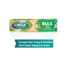 Corega Max Tutuş &amp Ferahlık Diş Protezi Yapıştırıcı Krem 40 G