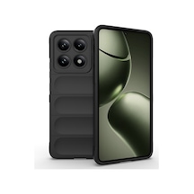 Xiaomi 14t Kılıf Kamera Korumalı Esnek Silikon Parmak Şeritli Pazarplus Siyah