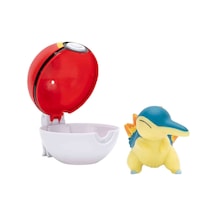 Pokemon Clip 'n' Go Asorti Serı 2 Cyndaquıl + Level Ball