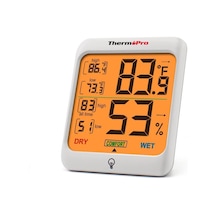 ThermoPro TP53 Termometre İç Mekan Dijital Sıcaklık ve Nem Ölçer