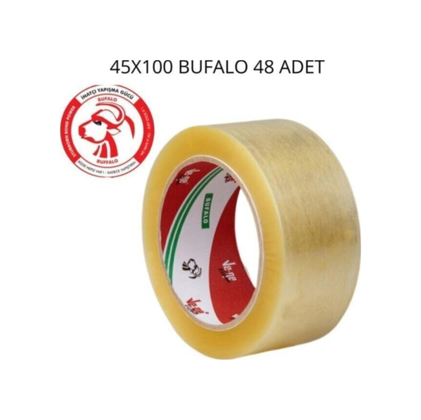 Ve-ge Koli Bantı Bufalo 45x100 Şeffaf 48 Adet Diğer