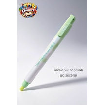 Mekanik Basmalı Kalem Tipi Silgi 1 Adet - Yeşil