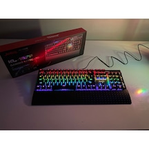 Jedel Kl-159p Siyah Usb Bilek Destekli Blue Switch Full Rainbow Q Gaming Oyuncu Mekanik Klavye