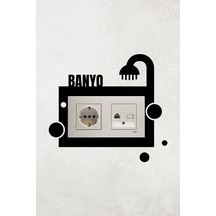 Banyo Tasarım 2li Priz Çerçevesi İç Ölçü 15,5x8,4 Cm 2li Dekoratif Priz Çerçeve Ahşap Siyah