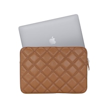 Case Club Apple Uyumlu MacBook Air Pro 13-14" Su Geçirmez Laptop Kılıfı Taba