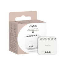 Aqara Matlı Çift Röle Modülü T2, Aqara Zigbee 3.0 Göbek Gerekir, Garaj Kapıları Ve Kazanlar İçin Kuru Temas Modu, Rulo Şemsiye Şalteri Ve Işık Şalteri, Homekit Ve Alexa Destekler