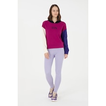 U.S. Polo Assn. Kadın Lila Yüksek Bel Spor Tayt 50291434-VR034