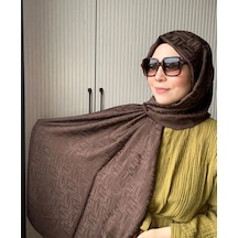 Noura Scarf Elisa Şal Acı Kahve Kahverengi