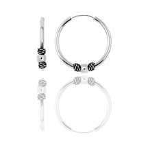 Gümüş 14 Mm Toplu Halka Küpe