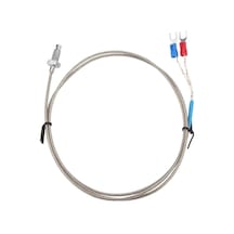 K Tip Thermocouple Sıcaklık Isı Sensörü 1 Metre 0c / 800c Paslanmaz Çelik M6 Dişli Prob K Tip