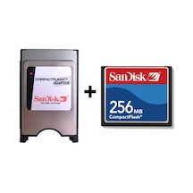 Sandisk Pcmcıa-Cf Adaptör + 256Mb Cf Kart Compact Flash Kart