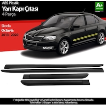 S-dizayn Skoda Octavia Abs Plastik Yan Kapı Koruma Çıtası 2013-2020 A+ Kalite
