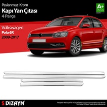 S-dizayn Vw Polo 6r Krom Kapı Yan Çıtası 2009-2017