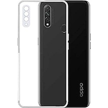 Kvy Oppo A31 Kamera Korumalı Süper Silikon Kılıf