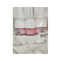 Lux Baby Beyaz El Örgü İpi Art No:3010 - Nm:3.4 - 100gr. 340mt. 3 Adet - Renk: 111