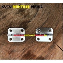 Anadoluhirdavat Dekoratif Mini Tavla Ve Kutu Menteşe Krom Renk Pirinç 2Adet