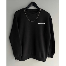 Startmore Unisex Brooklyn Yazılı Siyah Siyah