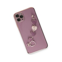 Apple iPhone Uyumlu 11 Pro Max Kılıf Esila Silikon - Mor Diğer