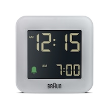 Braun Bc08g Gri Klasik Seyahat Dijital Alarmlı Masa Saati Brn.bc08g