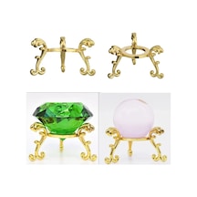 Şık Gold Renkli Metal Masaüstü Stand 4x6 Cm