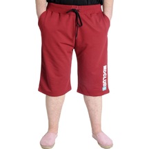 Mode Xl Büyük Beden Erkek Kapri Md Club 23508 Bordo 001