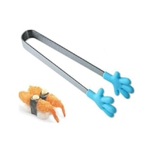 Tongxida Silikon Paslanmaz Çelik Piş. Mutfak Buz Maşası, Mavi Mavi